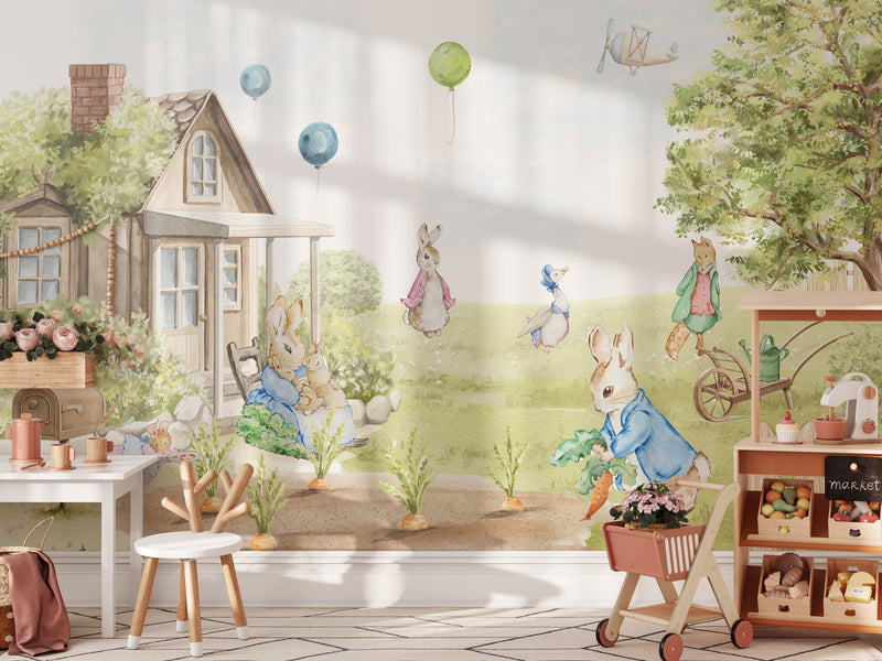 Peter Rabbit Inspired Wallpaper