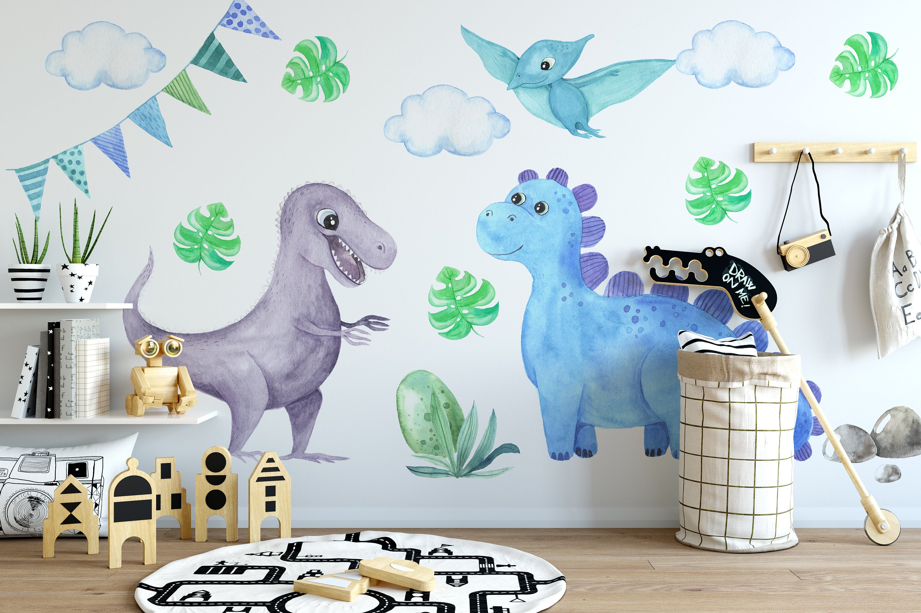 Dinosaur Bedroom Stickers The Cutest Dinosaur Wall Stickers For Happy