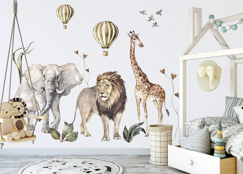 Boho wall stickers, safari wall stickers