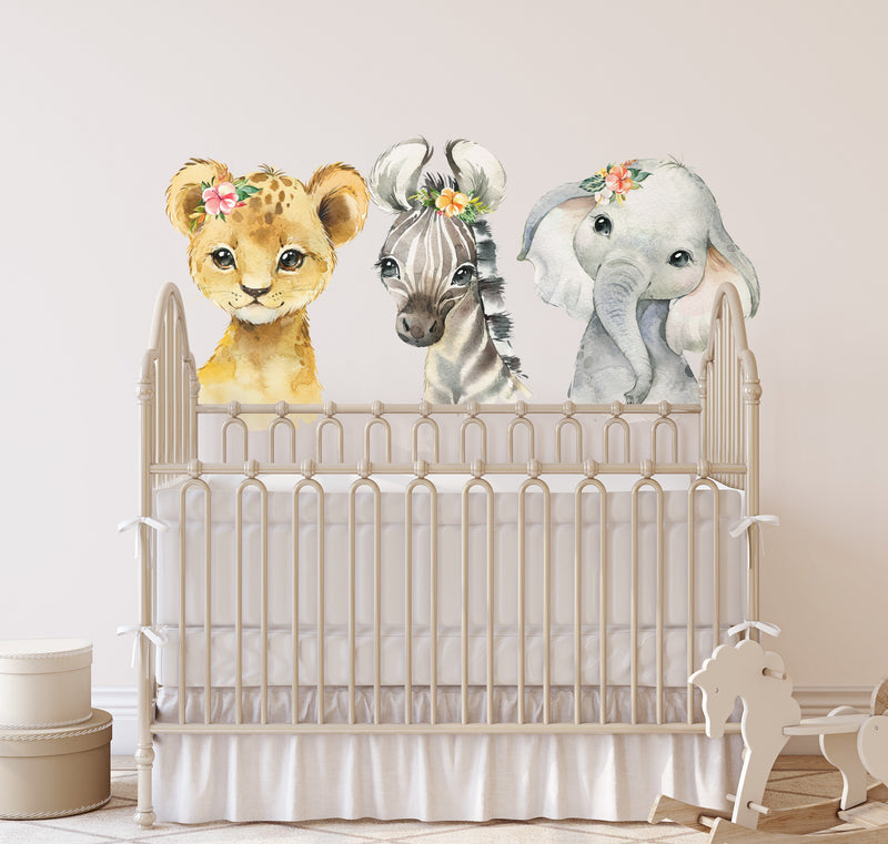 Baby Animals Wall Stickers, Childrens Wall Stickers