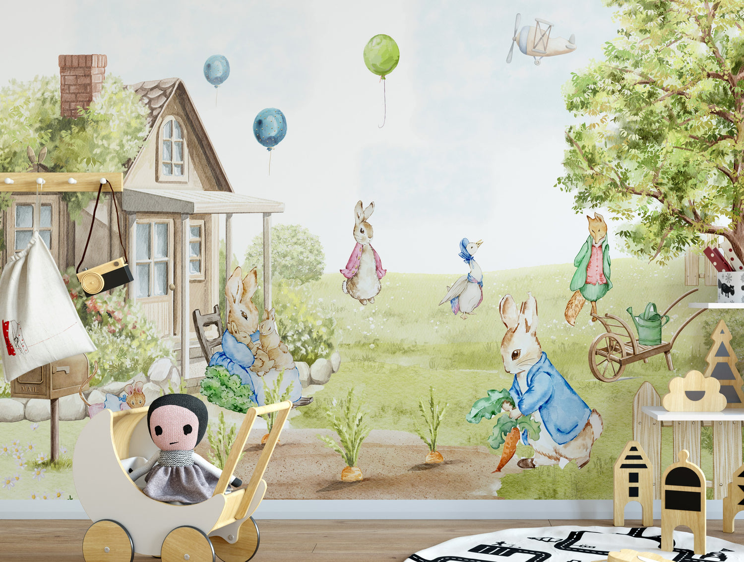 Peter Rabbit Wallapper Peter Rabbit Inspired Wallpaper – MiMA Interiors