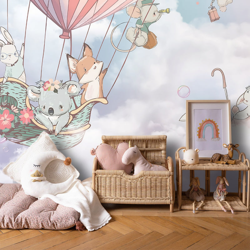 Dreamy Sky, Hot Air Balloons and Animals