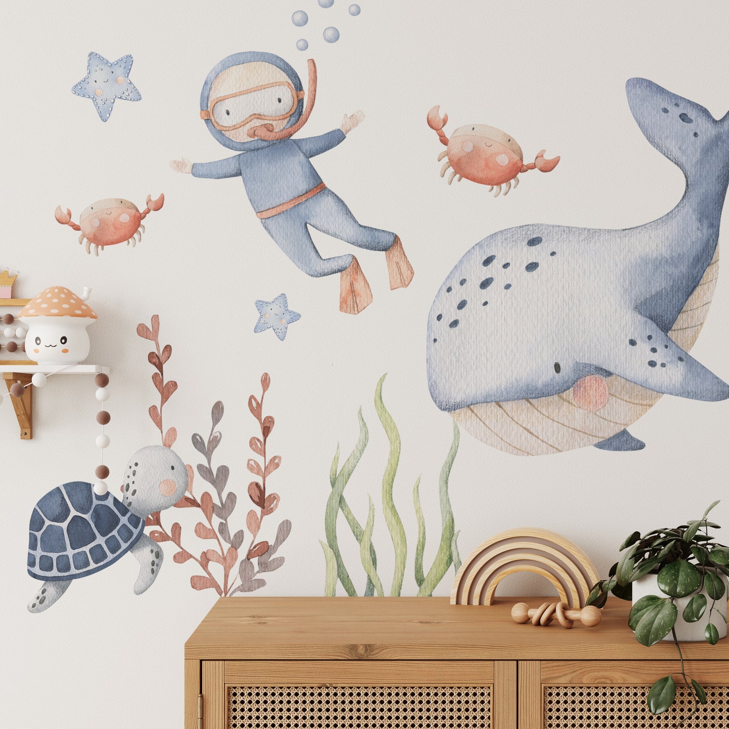 Ocean Themed Wall Stickers