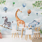 Colourful Safari Team Wall Mural