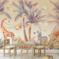 Sunset Safari Wall Mural