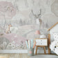 Lush Pink Forest Wall Mural