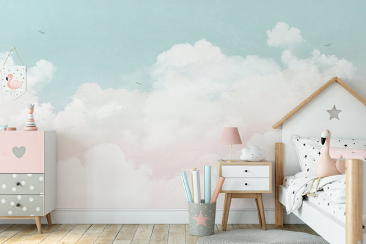 Pastel Clouds Wall Mural