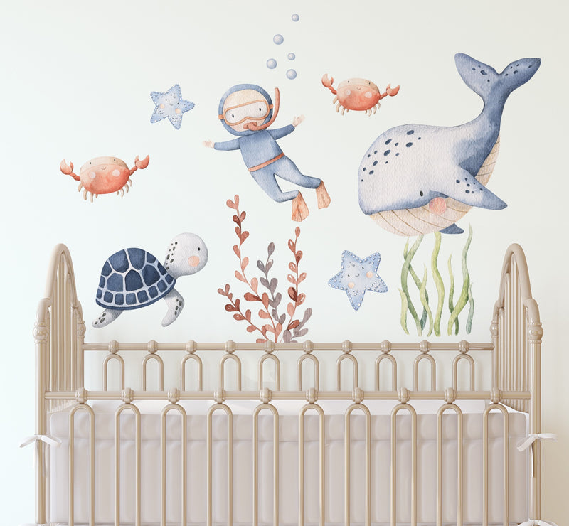 Ocean Themed Wall Stickers