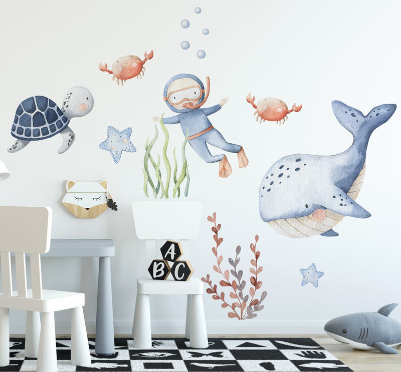 Ocean Themed Wall Stickers