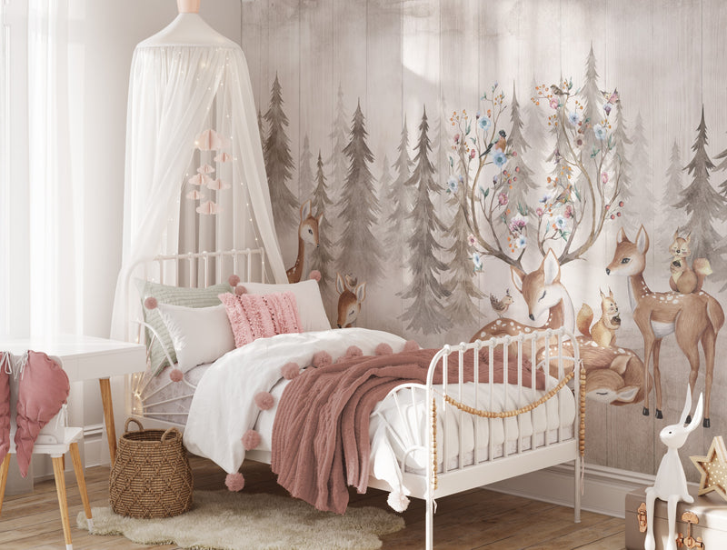 Deer Forest Wall Mural