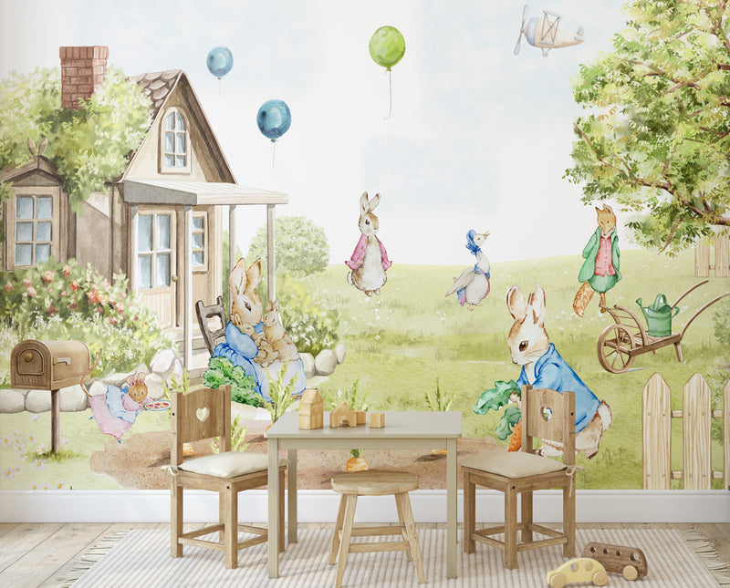 Peter Rabbit Inspired Wallpaper