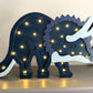 Blue Triceratops Wall Light