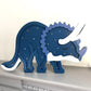 Blue Triceratops Wall Light