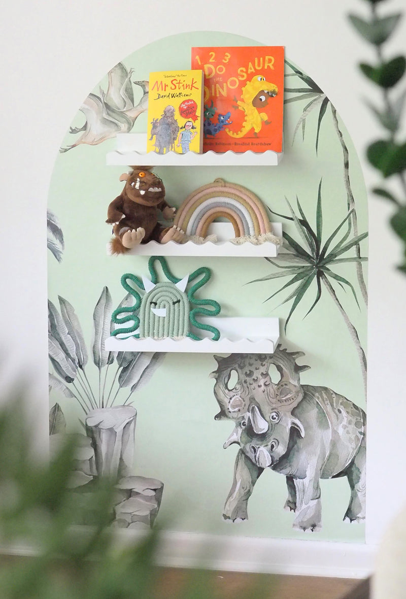 Children bookshelf set with safari background sticker (Copy)