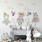 Three Animal Princess Wall Stickers