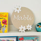 Daisy personalised wall and door sign