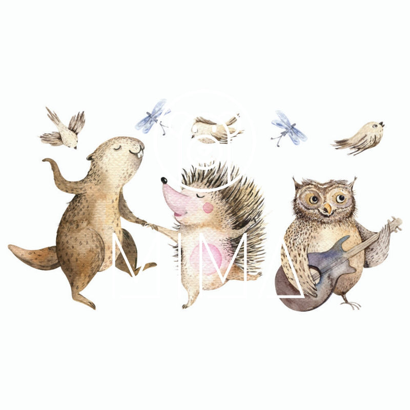 Children's Wall Stickers, Woodland Wall Stickers, Forest Animals Stickers