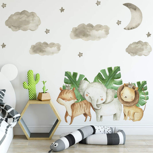 Cute Safari Wall Stickers Bundle