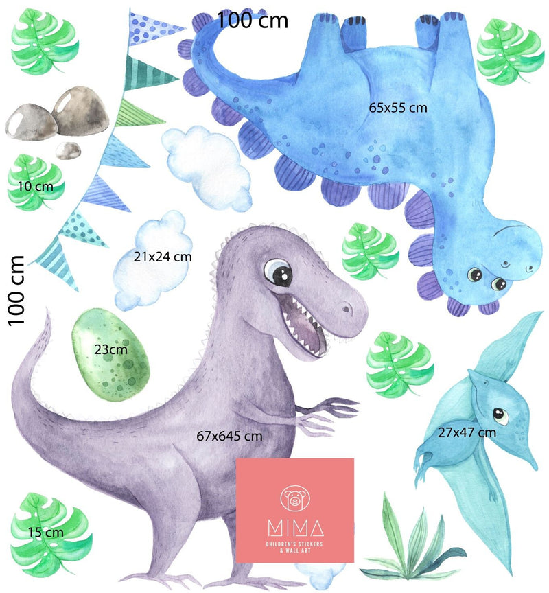 Dinosaur Wall Sticker, Boys Dino Room Decor