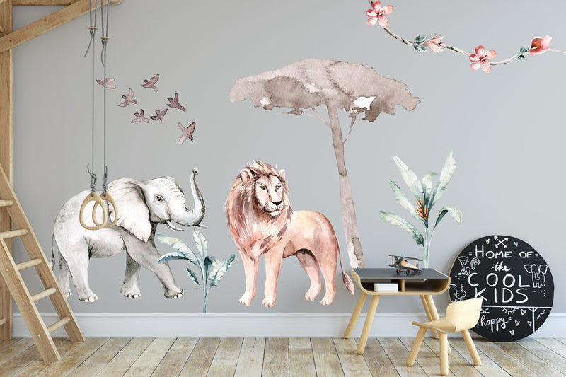 Elephant Savanna Wall Stickers