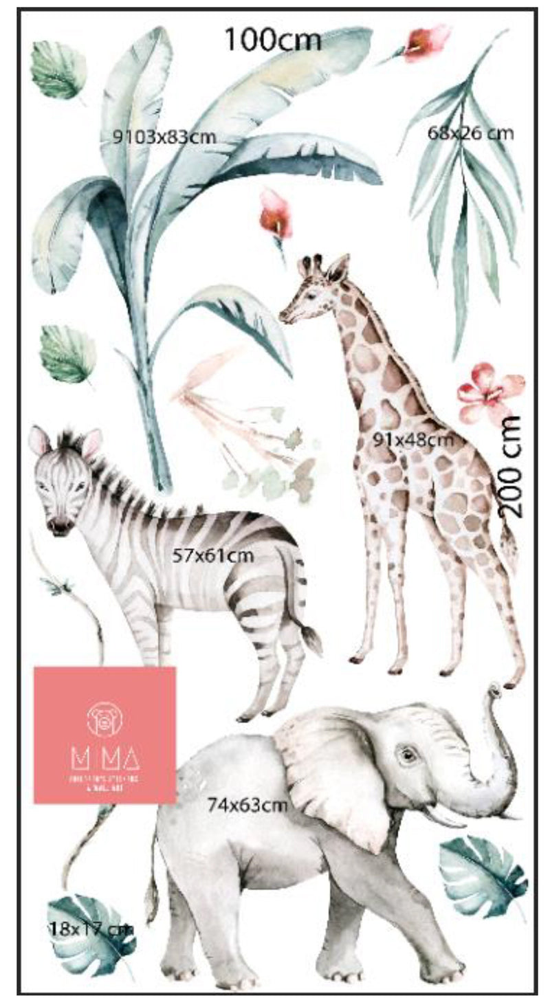 XL Savanna Wall Stickers