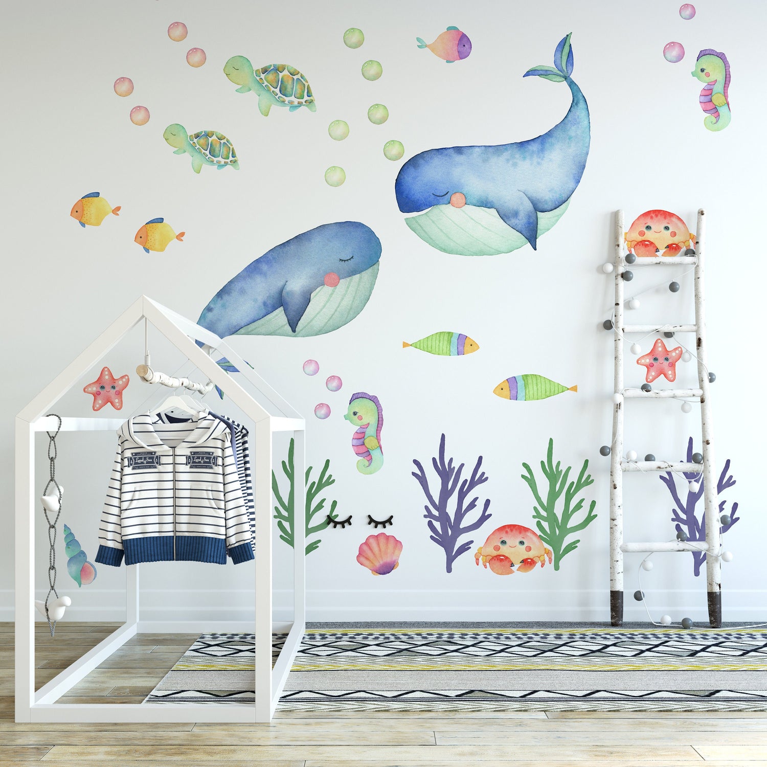 Ocean, Whale Wall Stickers