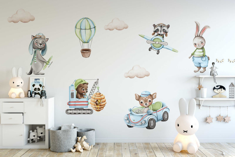 Boy Bunny Wall Stickers