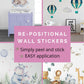Children's Wall Stickers, Animals, Llama Stickers Girls, Girls Wall Decals, Wall Mural, Nursery Decor, Girls Nursery Stickers