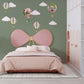 Girls Hot Air Balloon Wall Stickers