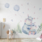 Hippo Family Wall Stickers
