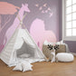 Pink Safari Shadows Wall Mural