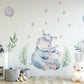 Hippo Family Wall Stickers