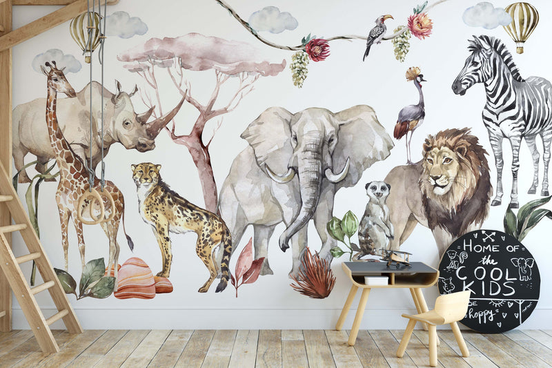 SUPER Large Boho Safari Wall Stickers