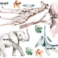 Elephant & Giraffe Children Wall Stickers