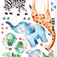 Colourful Safari Wall Stickers