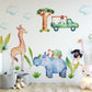 Safari Animals Wall Stickers, safari children kids decor, wall sticker, animal cute jungle stickers for walls, boys nursery decor