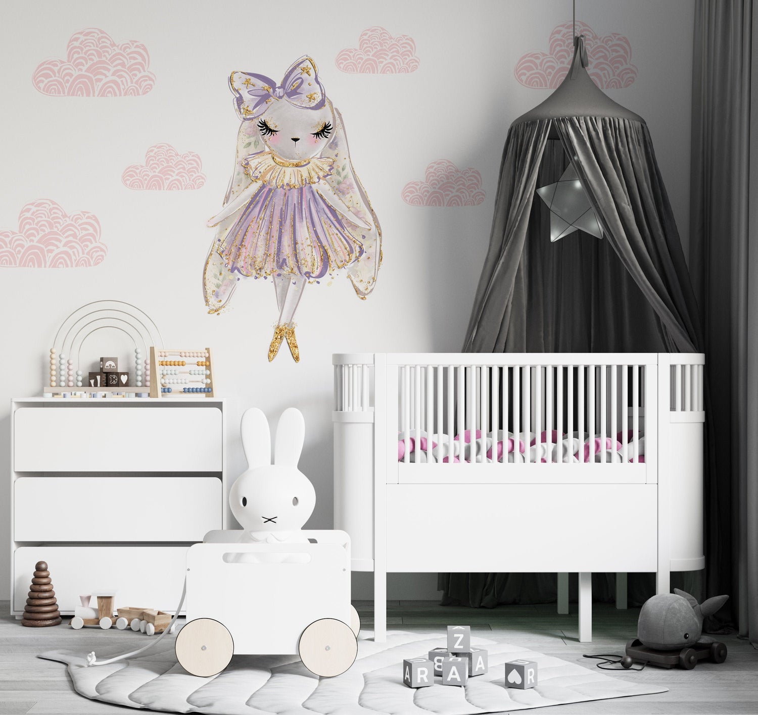 Bunny Princess Wall Stickers