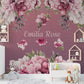 Flower Mural Wallpaper, Personalised Wallpaper