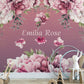 Flower Mural Wallpaper, Personalised Wallpaper