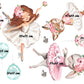 Ballerina Wall Decals, Nursery Wall Stickers, Girls Nursery Decor