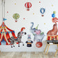 Circus Wall Stickers, Clown Nursery Decor