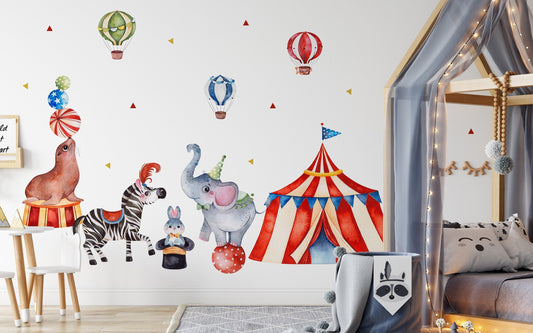 Circus Wall Stickers, Nursery Decals