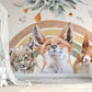 BOHO Mural Wallpaper, Forest Wall Mural, Nursery Forest Animals