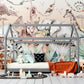 BOHO Mural Wallpaper, Safari Wall Mural, Nursery Jungle Animals, Nursery Decor, Kids Wallpaper, Safari Wall Stickers, Safari Wallpaper
