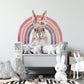 Large Bunny and Rainbow Wall Stickers