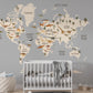 Dinosaur Bedroom Wallpaper, World's Map Wallpaper