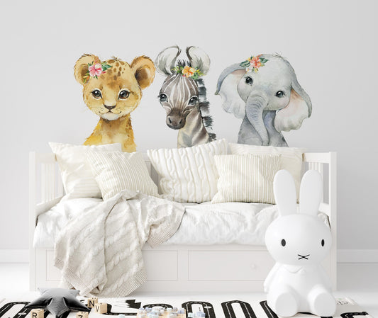 Baby Animals Wall Stickers, Childrens Wall Stickers