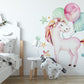 Unicorn and Balloons Wall Stickers