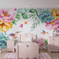 Vibrant Wall Mural, Wild Flowers Wallpaper