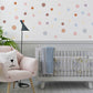 130 Boho Polka Dot Wall Stickers for Kids’ Bedroom